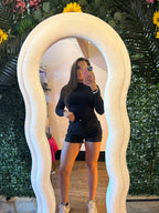 Women’s Black Pocket Detail Stretch Shorts