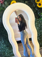 Women’s High Waist Flared Light Blue Denim Jeans