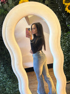 Women’s High Waist Flared Light Blue Denim Jeans