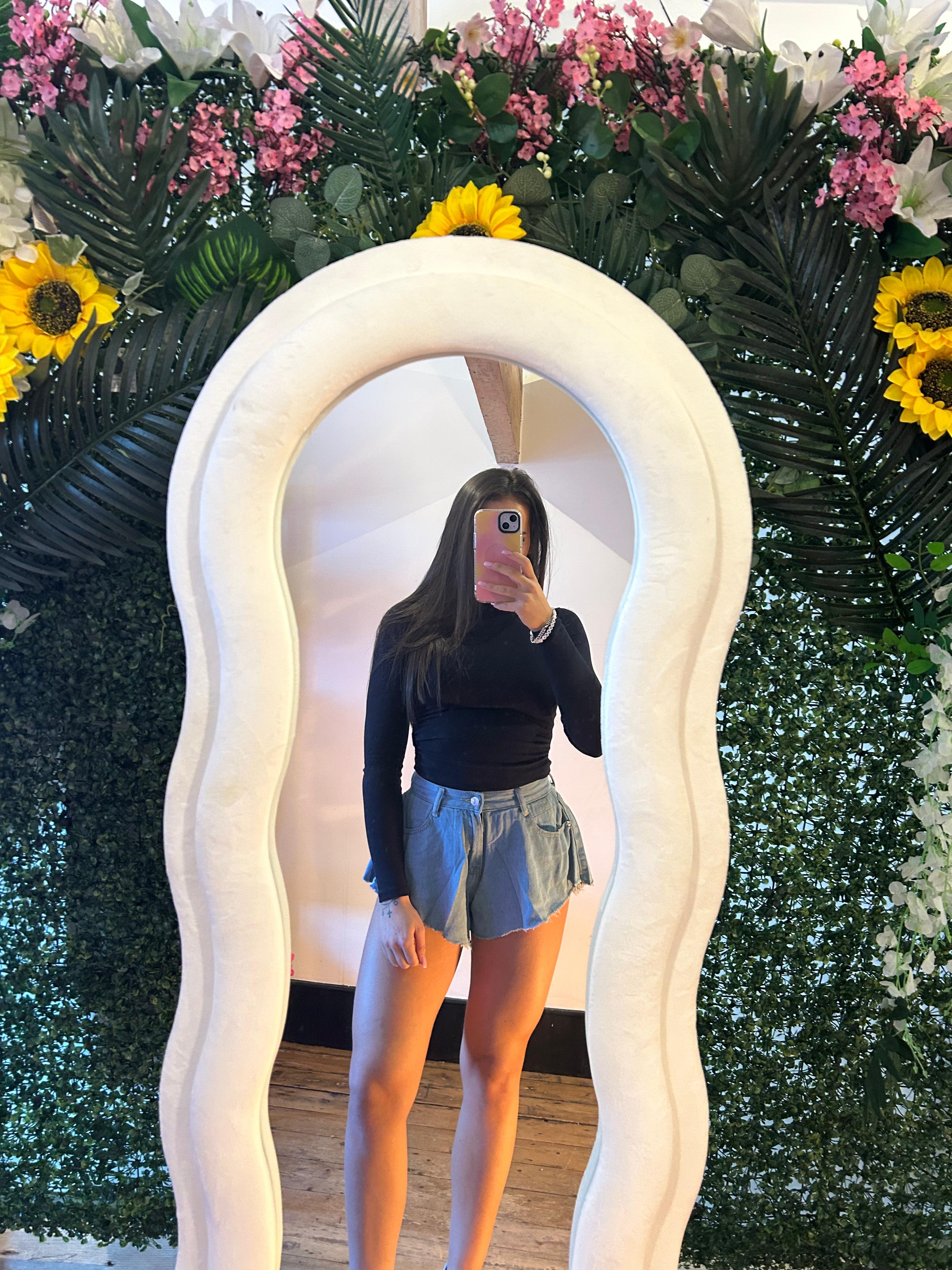 Women’s Loose Fit Flare Denim Shorts