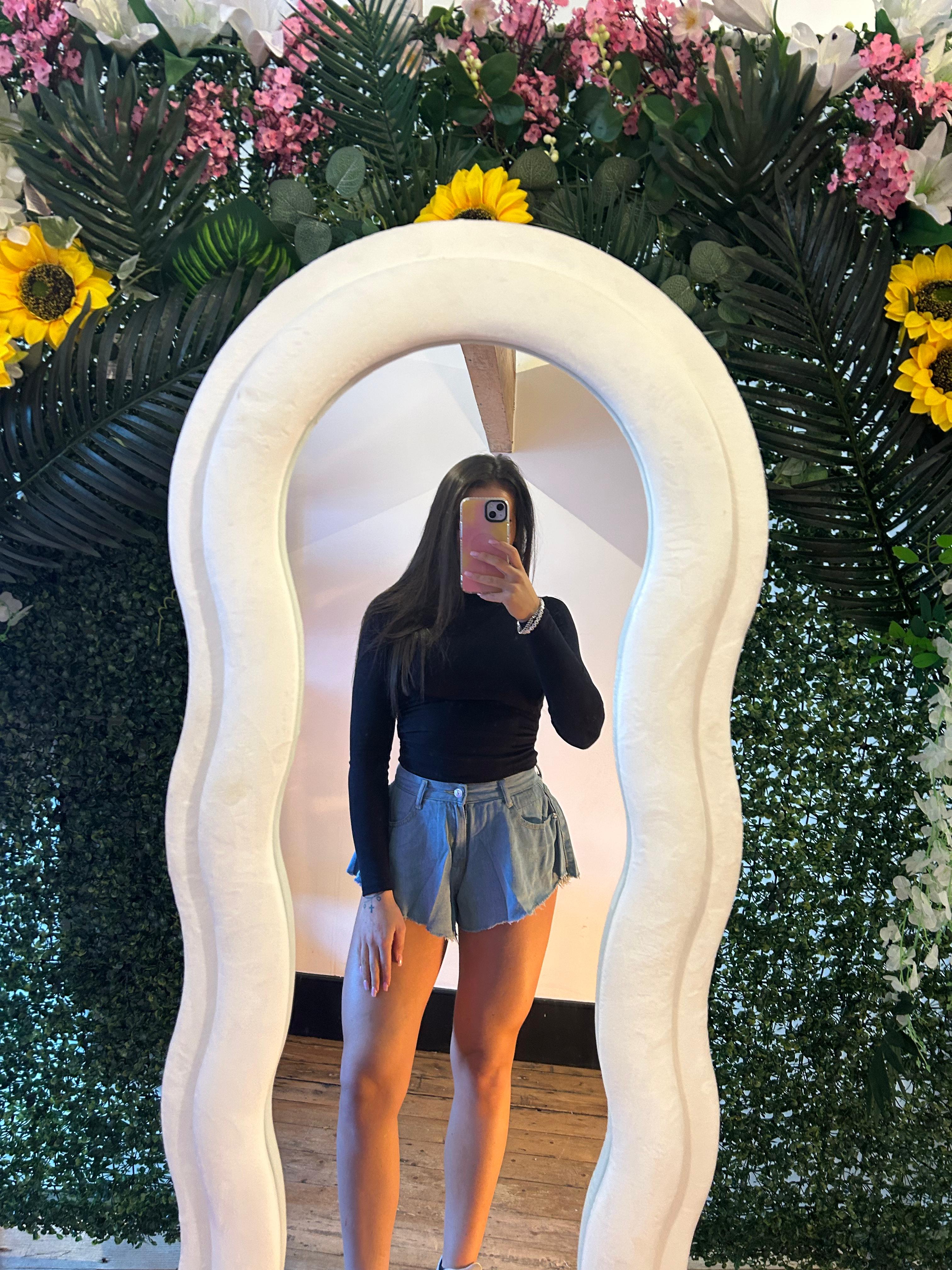 Women’s Loose Fit Flare Denim Shorts