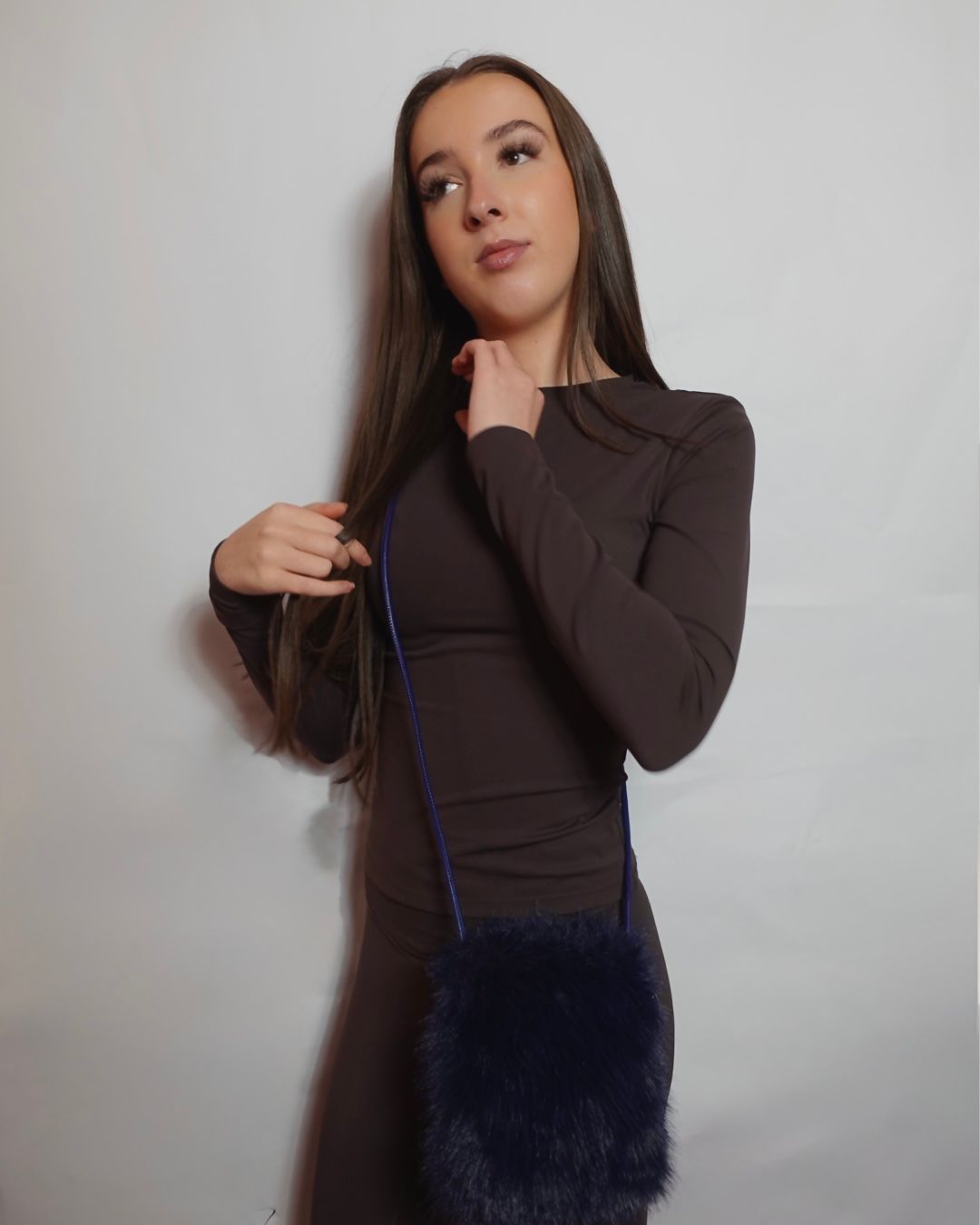 Faux Fur Crossbody Bag