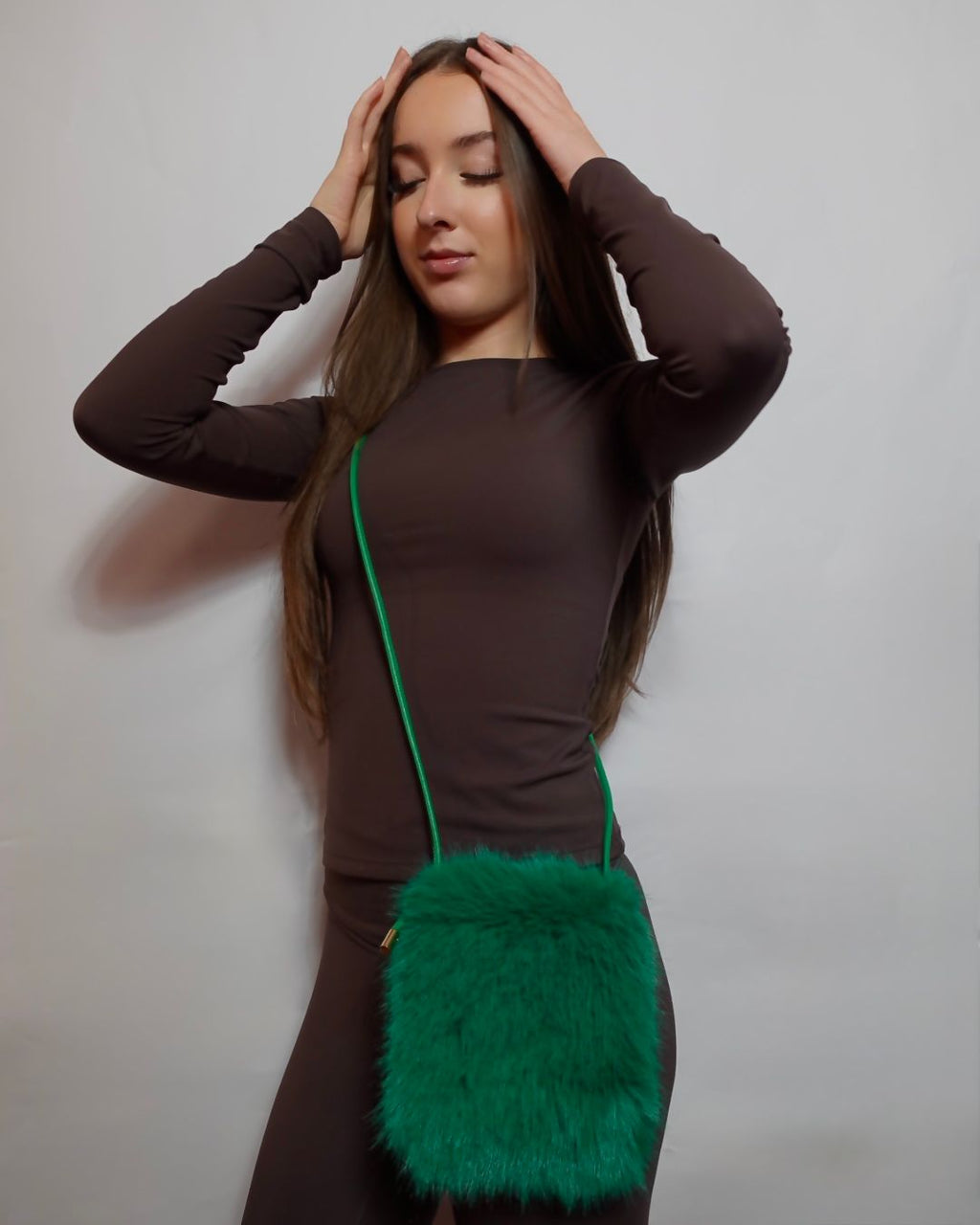 Faux Fur Crossbody Bag