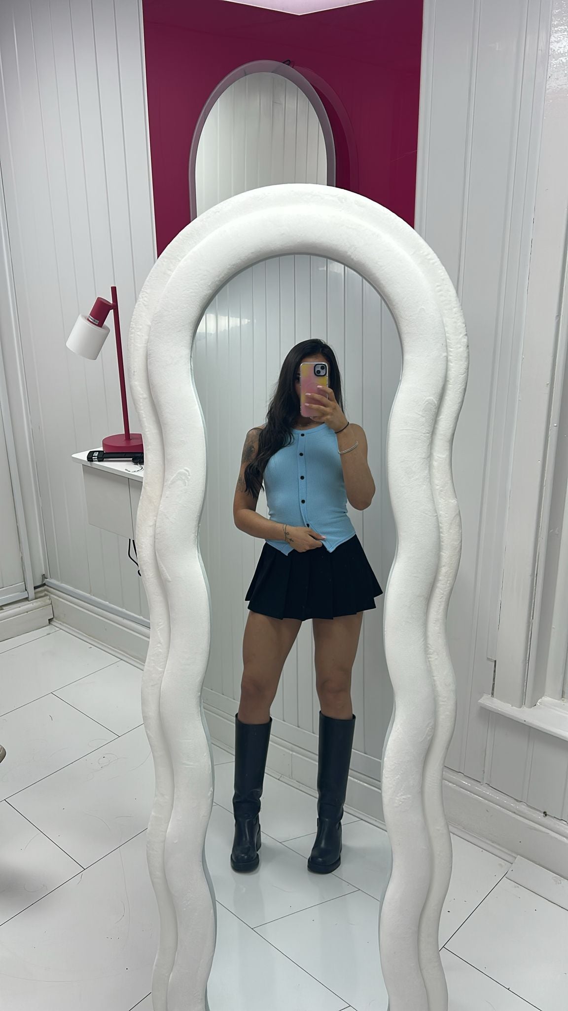 BUTTON DETAIL RIB KNIT VEST