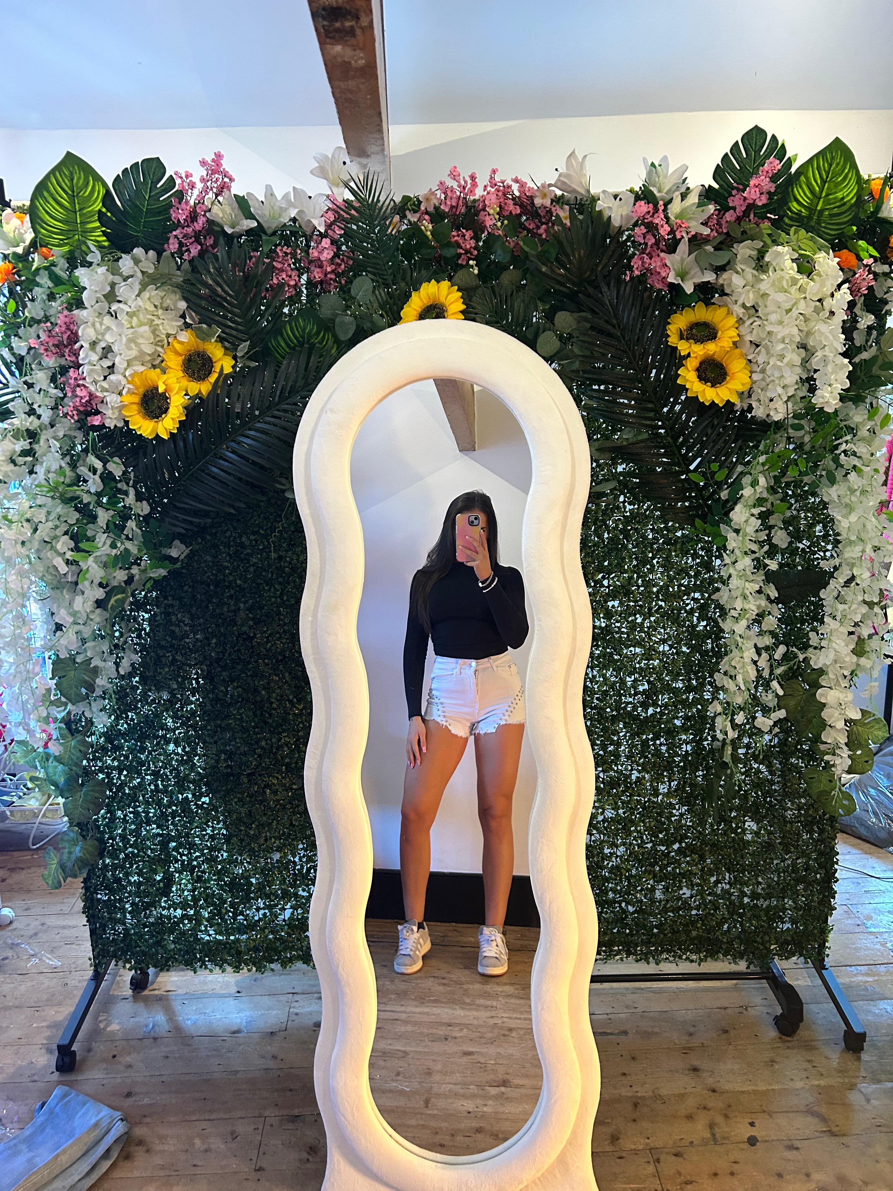 Women’s Studded Fray Hem Denim Summer Shorts